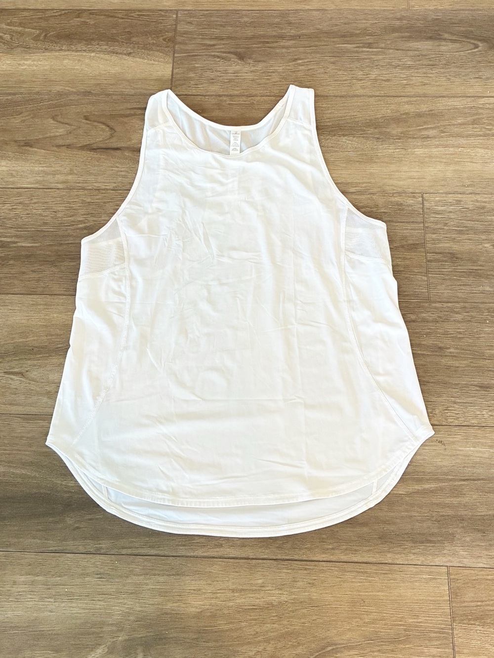 Like New Lululemon White Racerback Workout Tank Top Size 10 - Picture 8 of 10